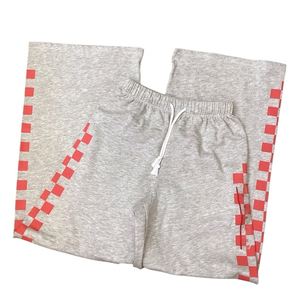 Grayson Threads Wide Leg Checkerboard Lightweight Sweatpants, Gray - Size XS NWT - Picture 11 of 11